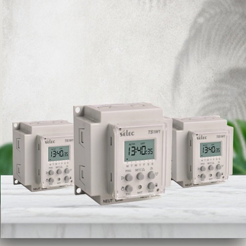 Selec TS1W1-1-20A-230V Bộ định thời gian Timer Switch LCD
